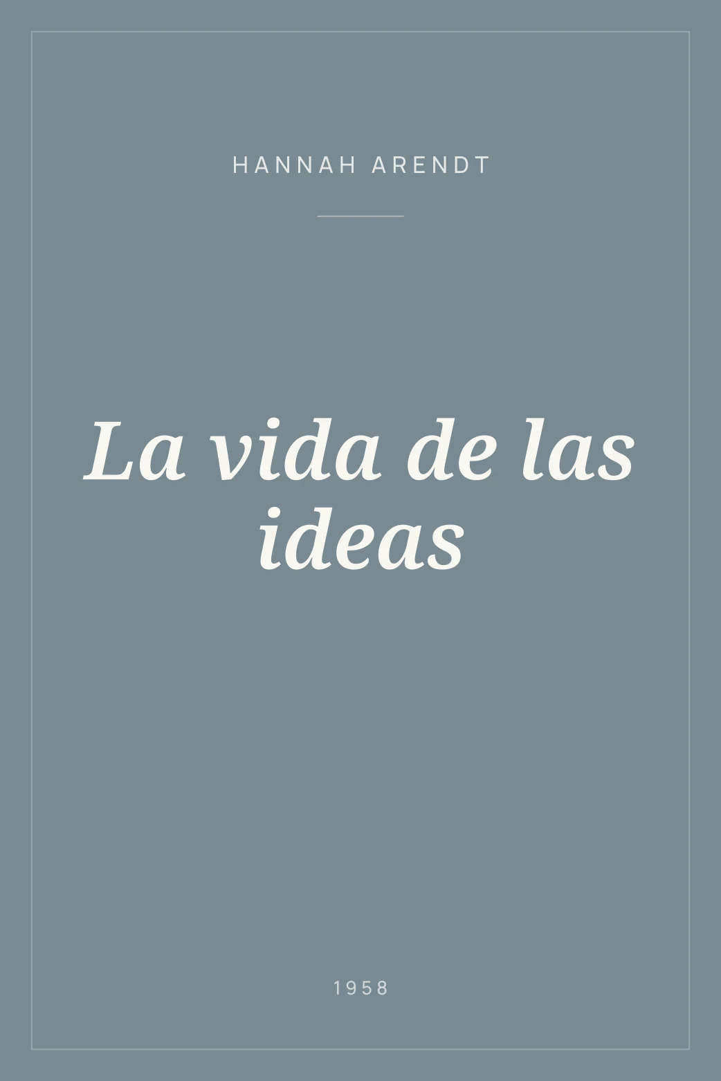 Portada de La vida de las ideas