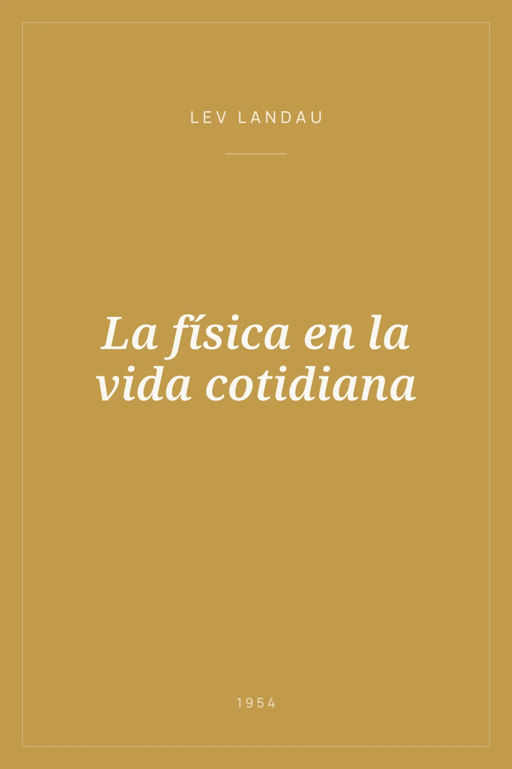 Portada de La física en la vida cotidiana