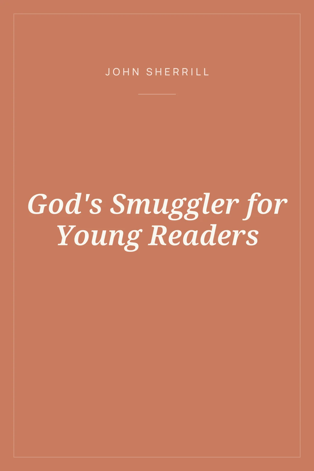 Portada de God's Smuggler for Young Readers