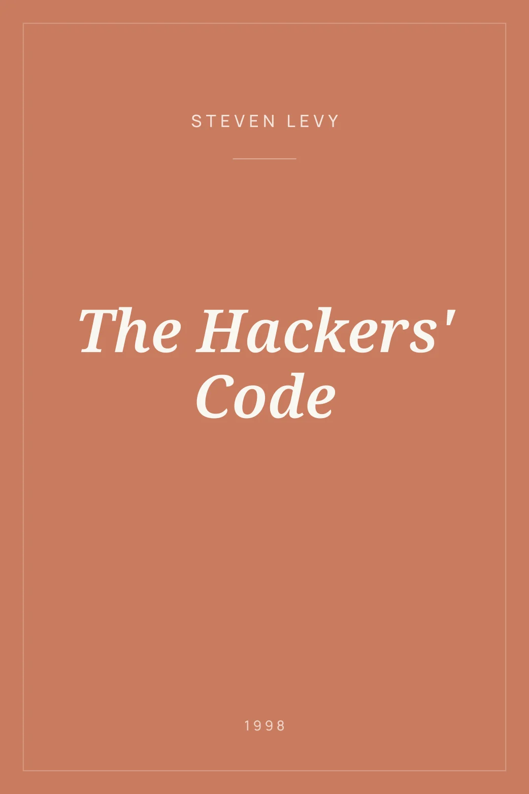 Portada de The Hackers' Code