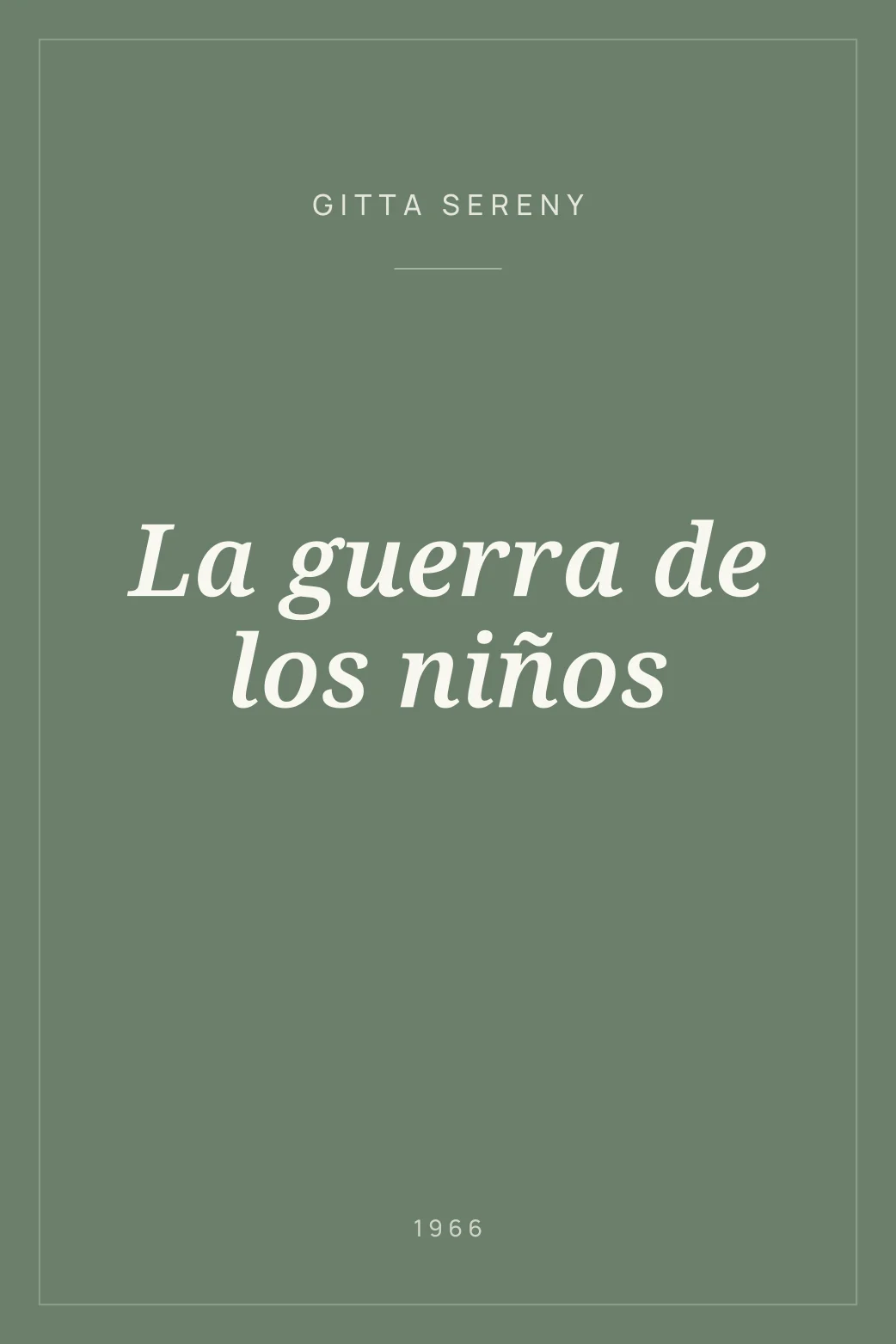 Portada de La guerra de los niños