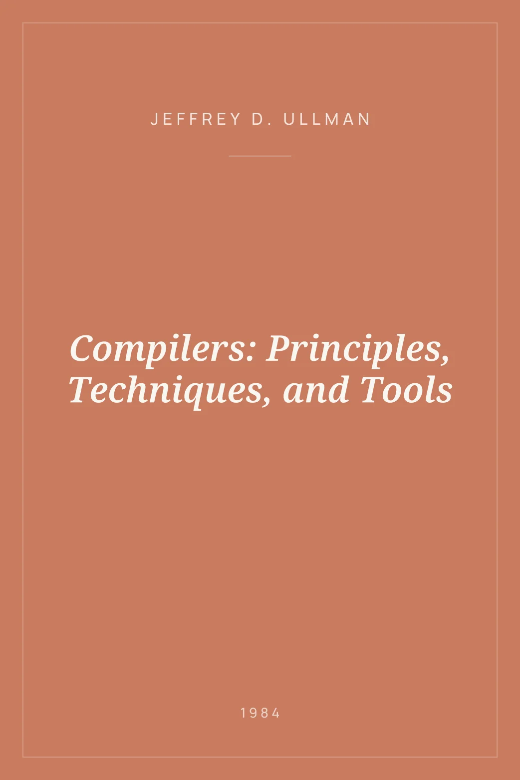 Portada de Compilers: Principles, Techniques, and Tools
