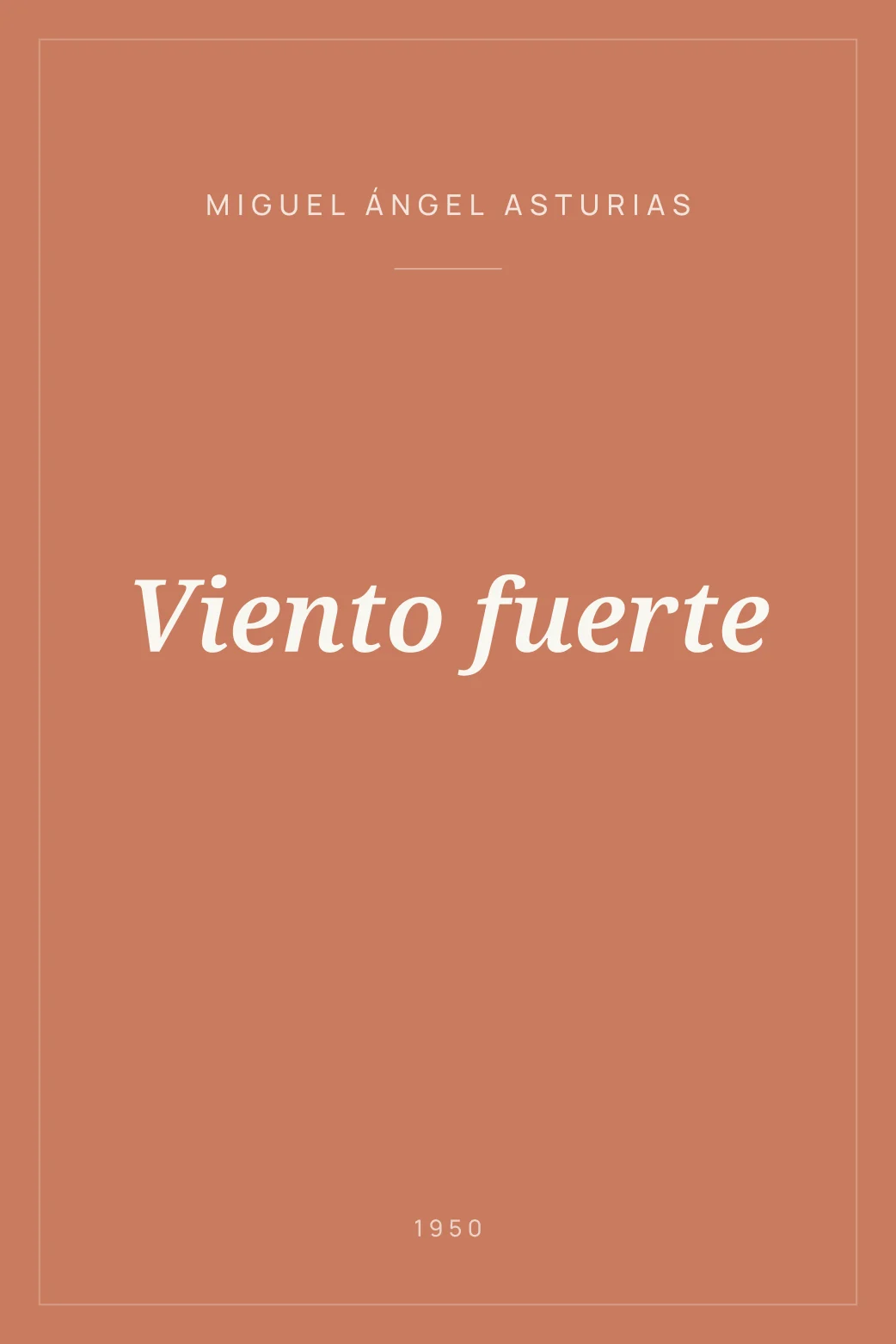 Portada de Viento fuerte