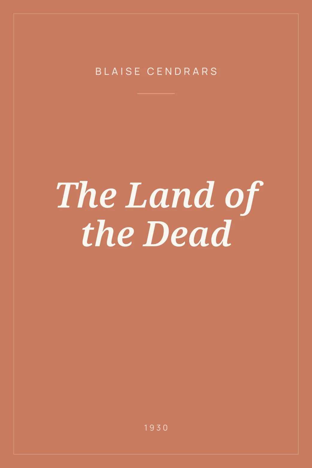 Portada de The Land of the Dead