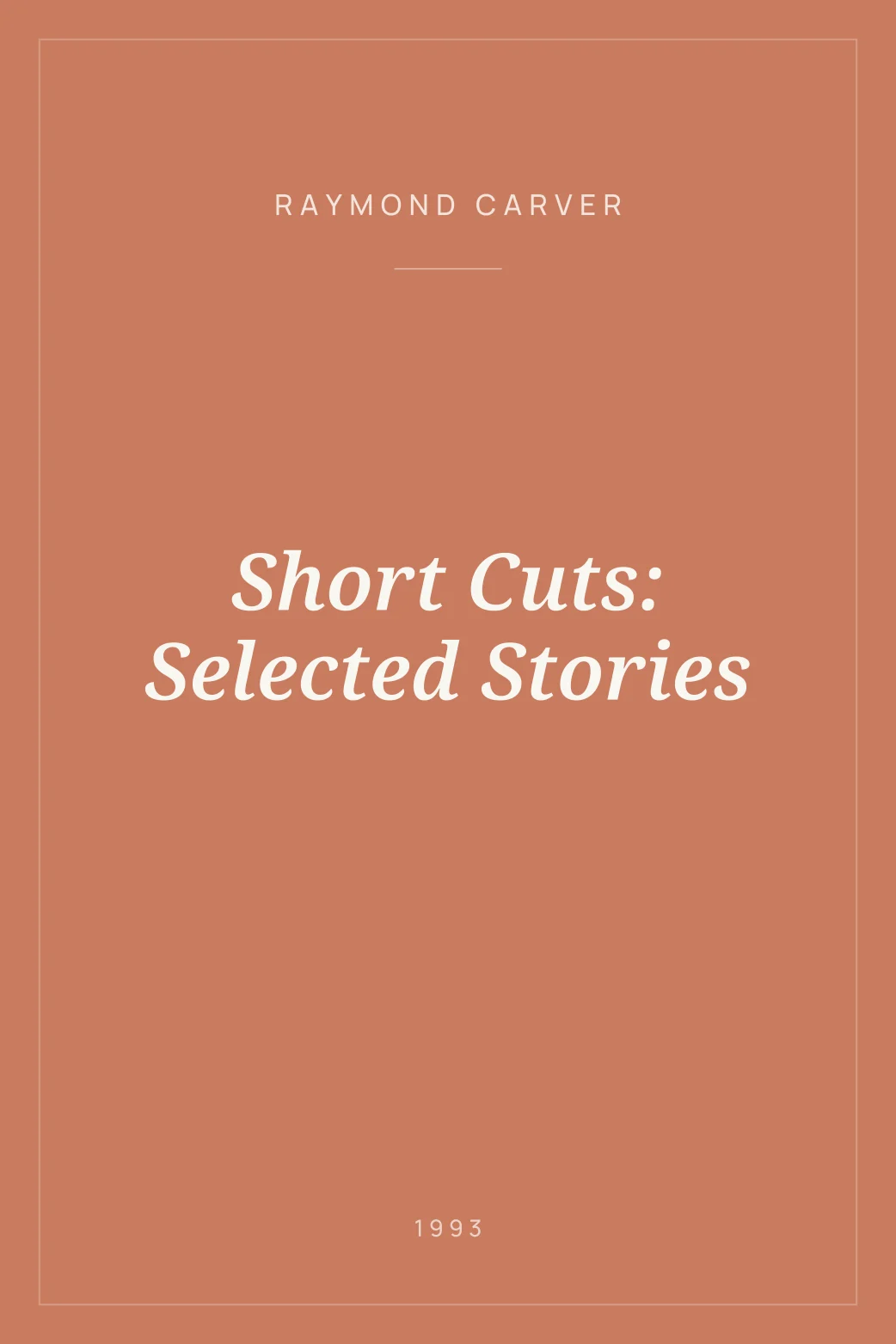 Portada de Short Cuts: Selected Stories