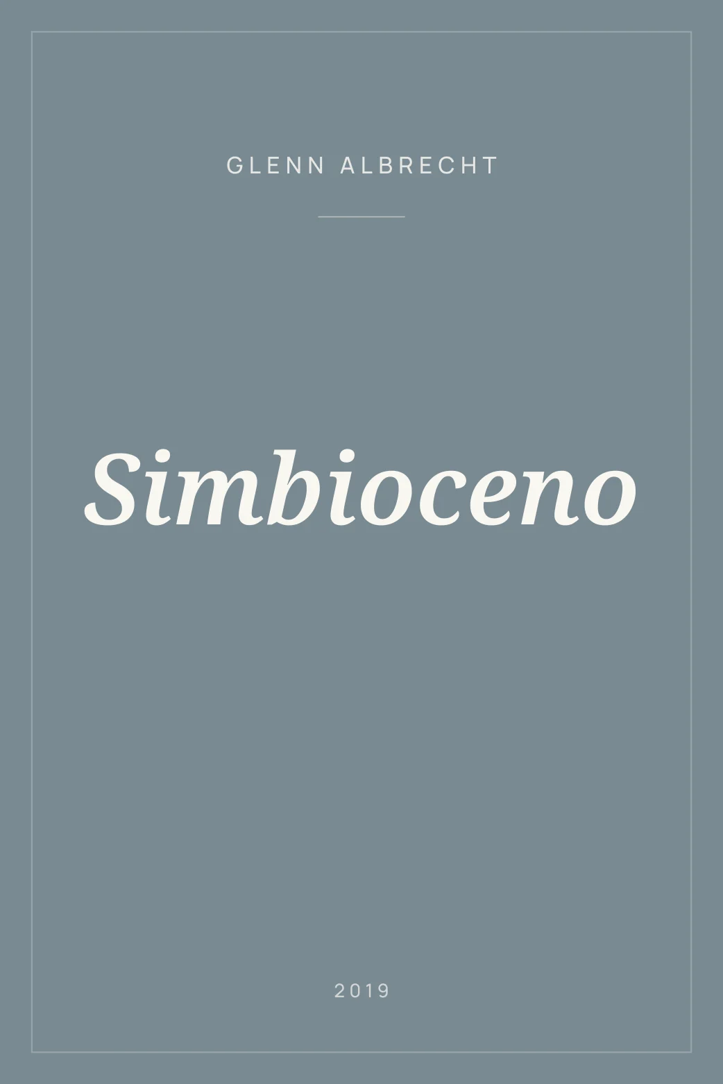 Portada de Simbioceno