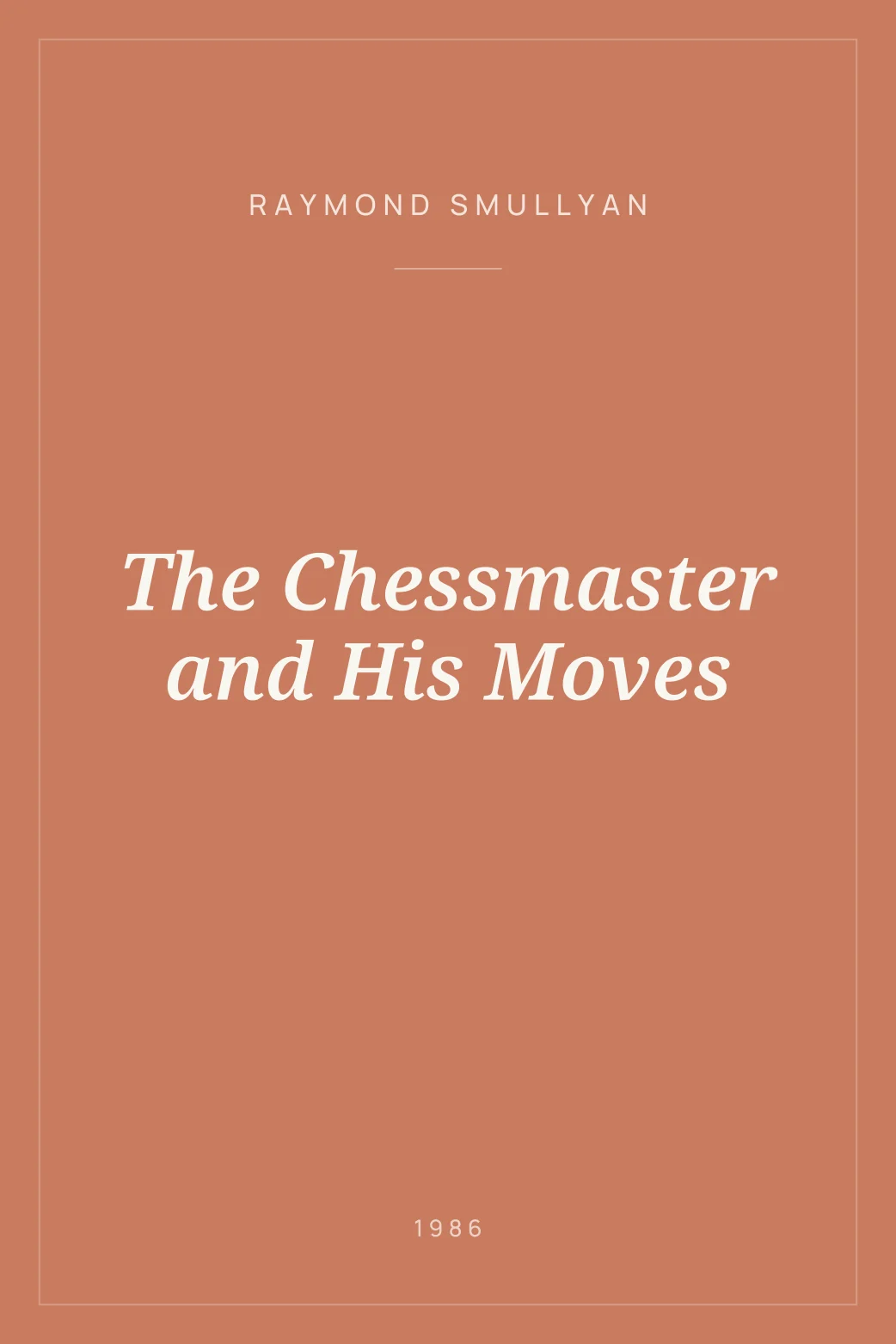 Portada de The Chessmaster and His Moves
