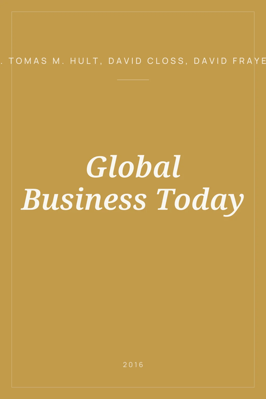 Portada de Global Business Today