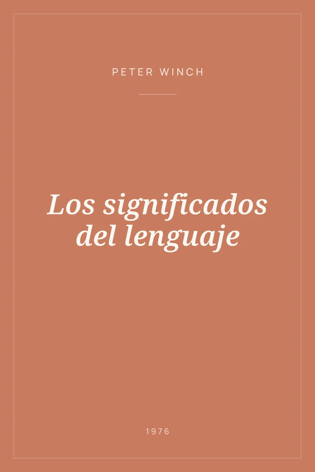 Portada de Los significados del lenguaje