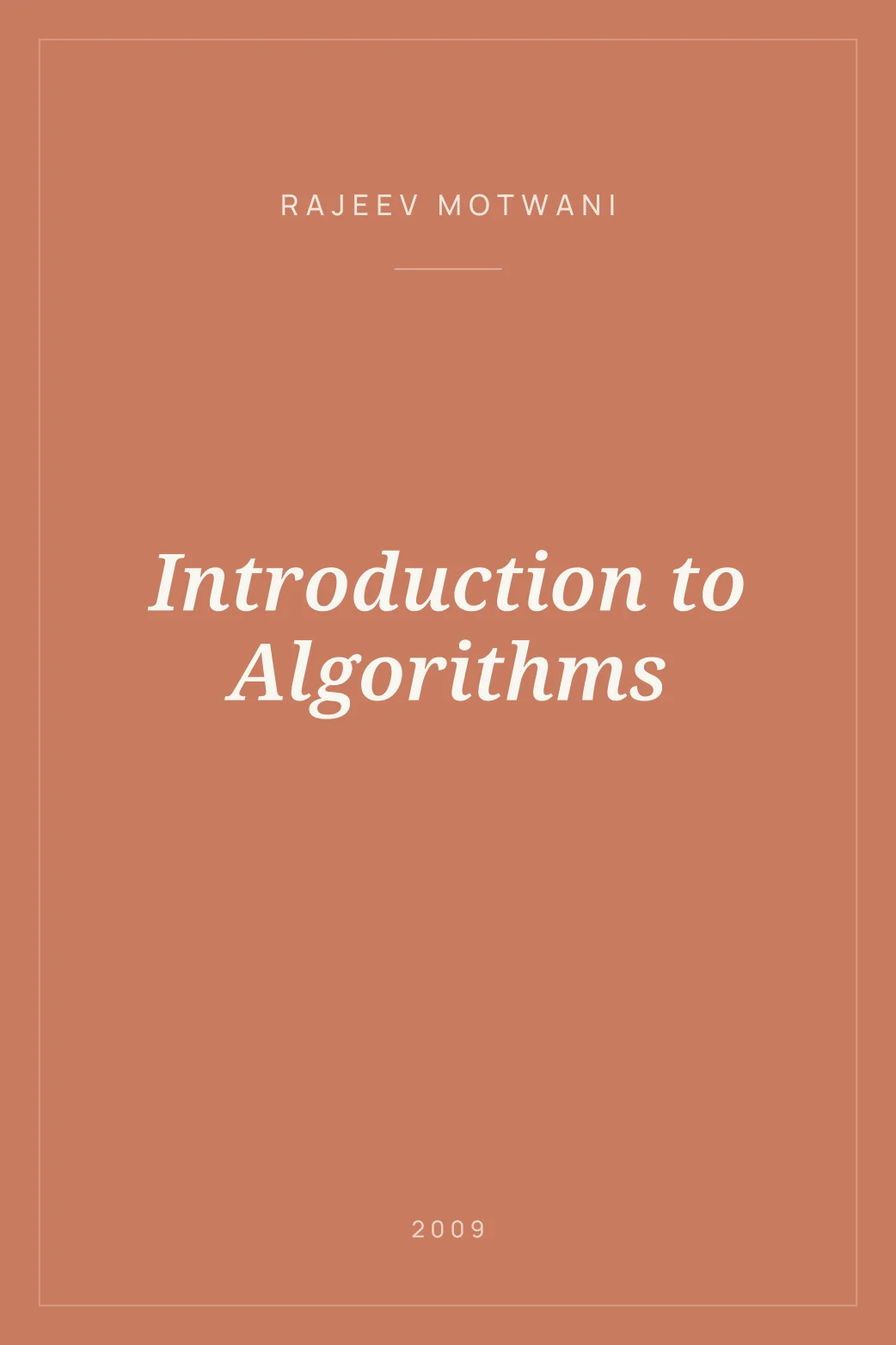 Portada de Introduction to Algorithms