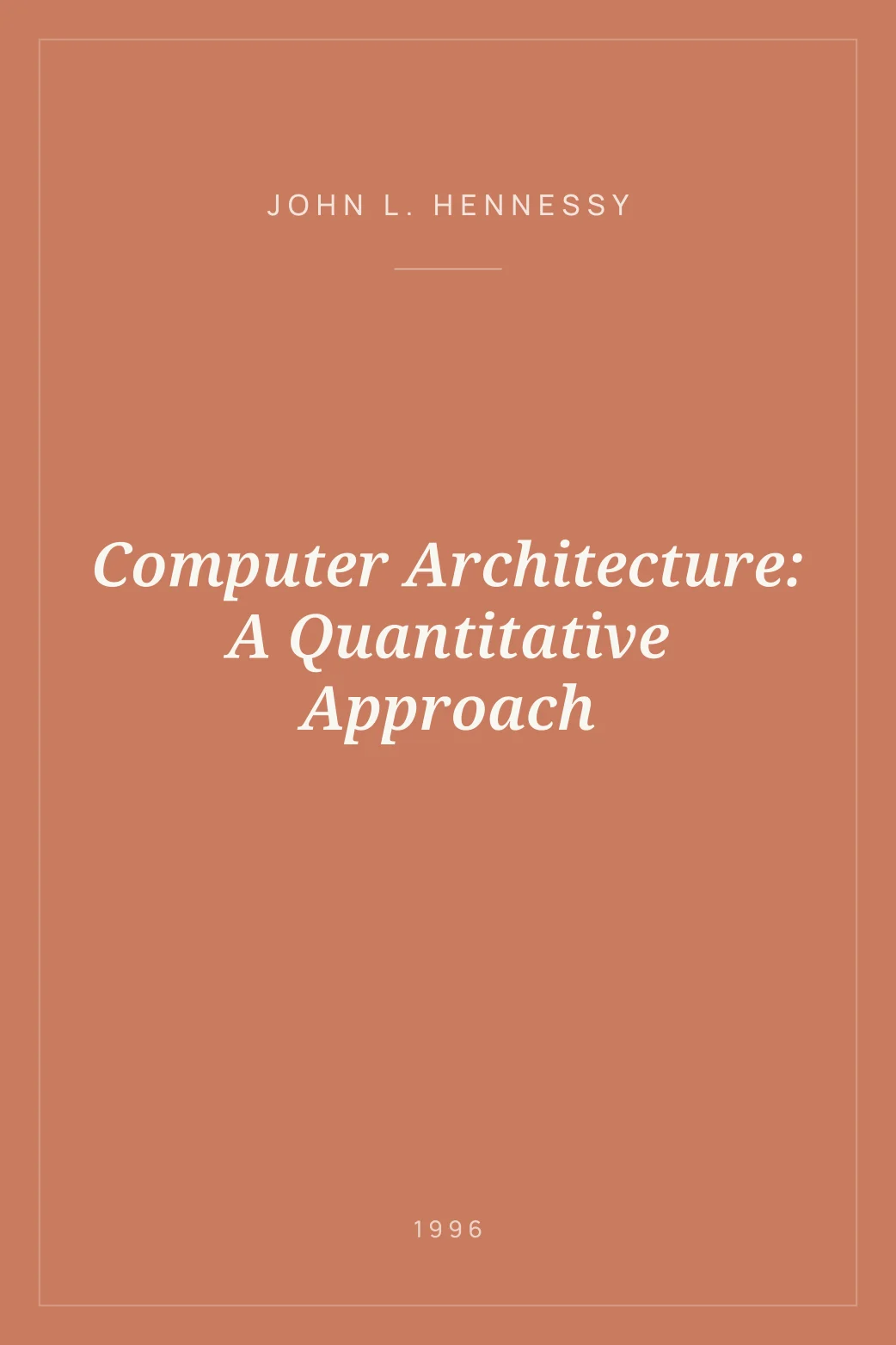 Portada de Computer Architecture: A Quantitative Approach