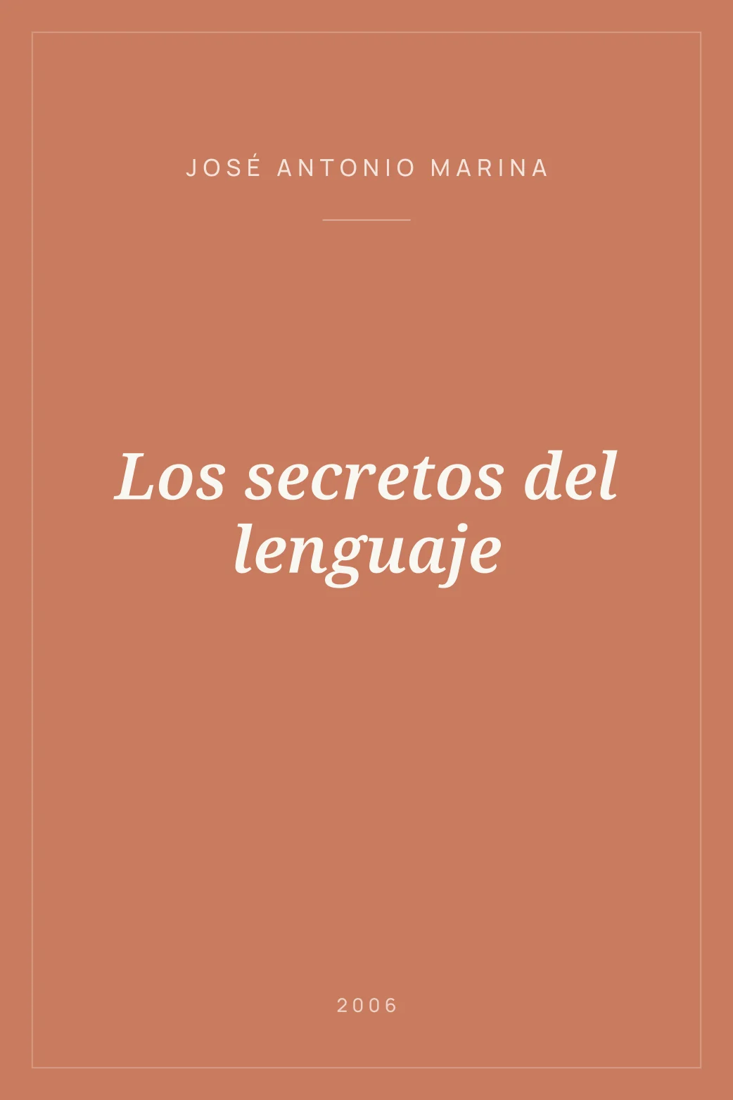Portada de Los secretos del lenguaje