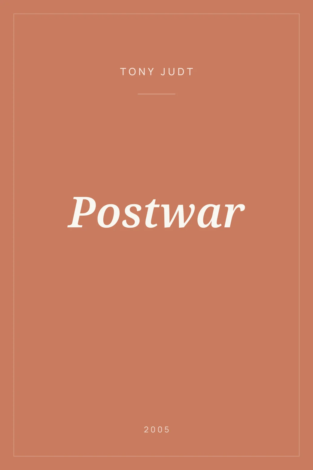 Portada de Postwar