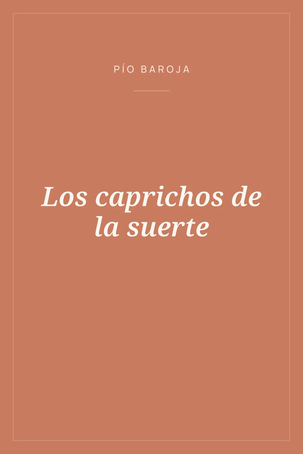 Portada de Los caprichos de la suerte
