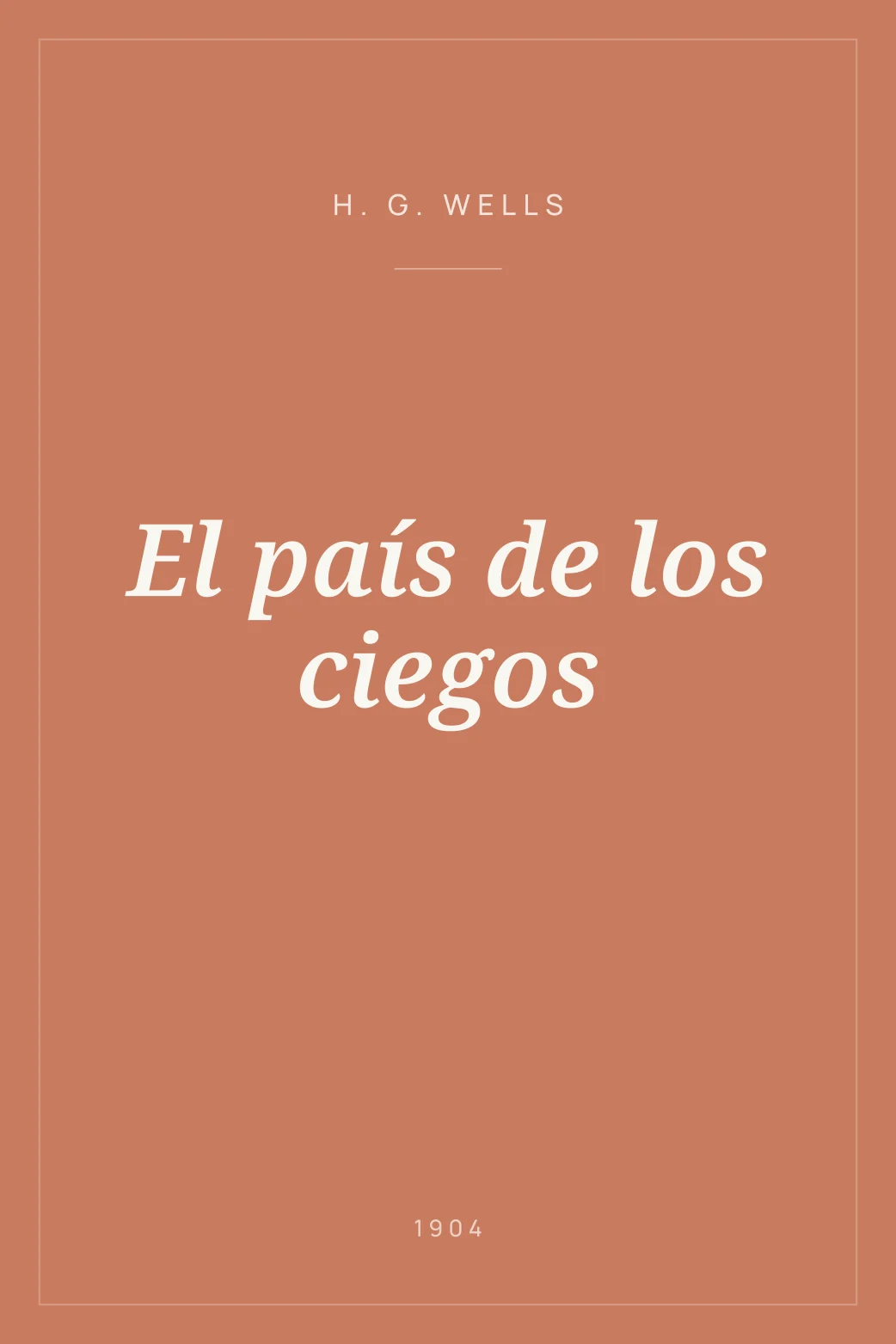 Portada de El país de los ciegos