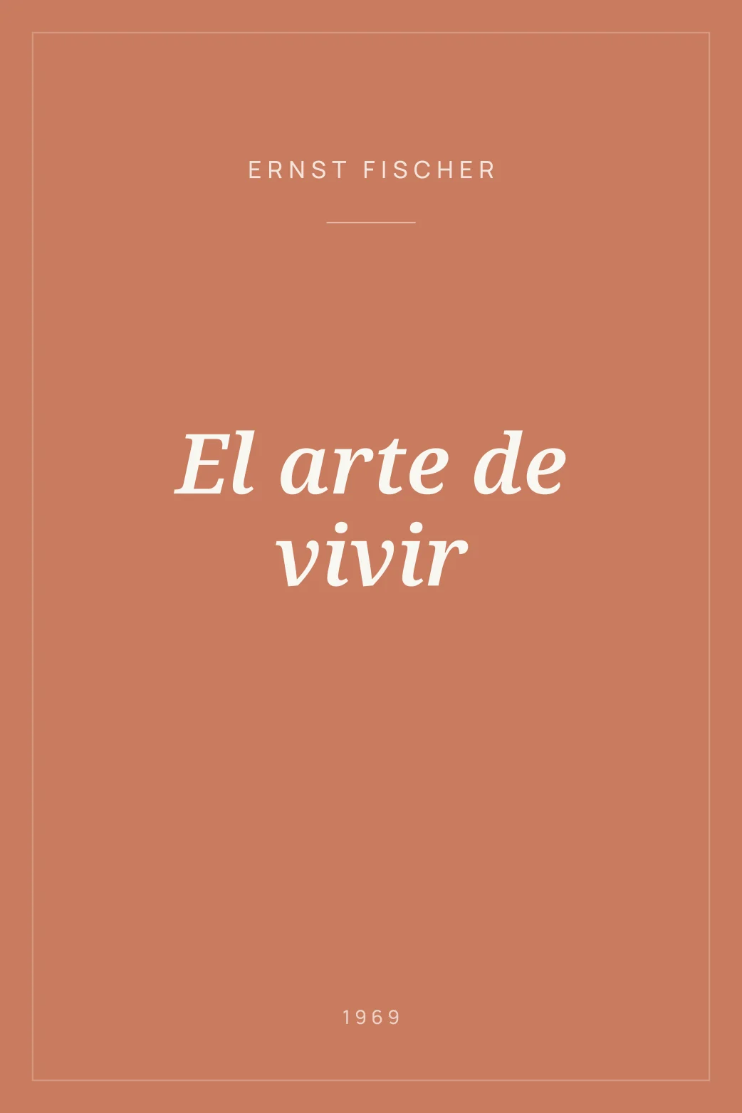 Portada de El arte de vivir