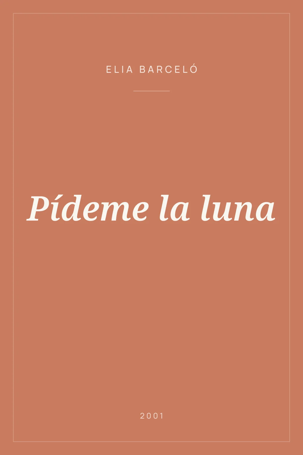 Portada de Pídeme la luna