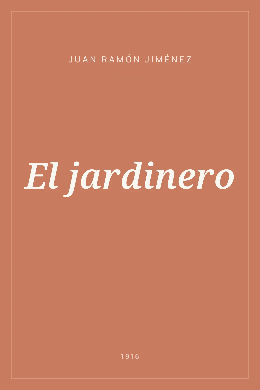 Portada de El jardinero