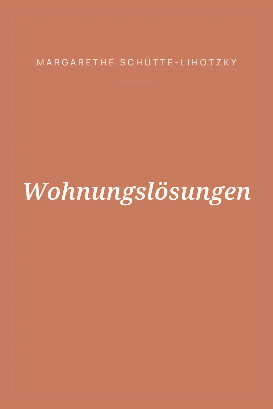 Portada de Wohnungslösungen