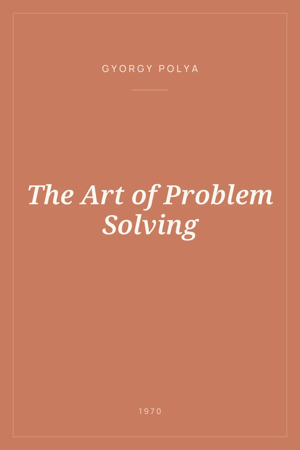 Portada de The Art of Problem Solving