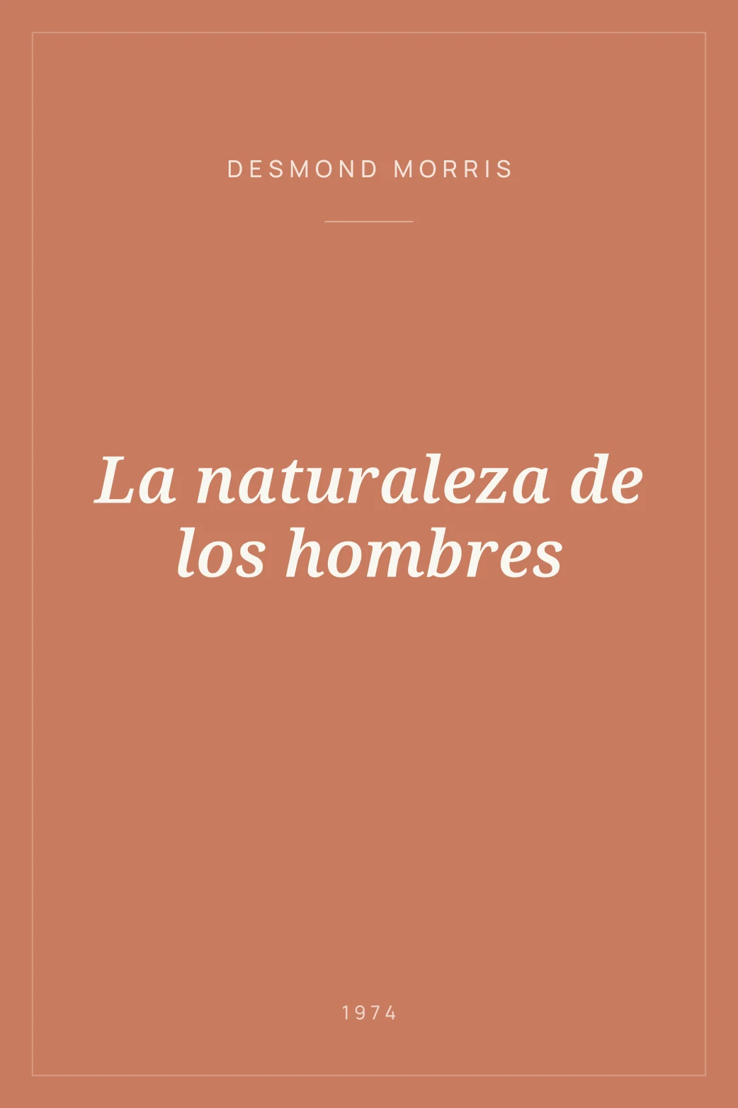 Portada de La naturaleza de los hombres