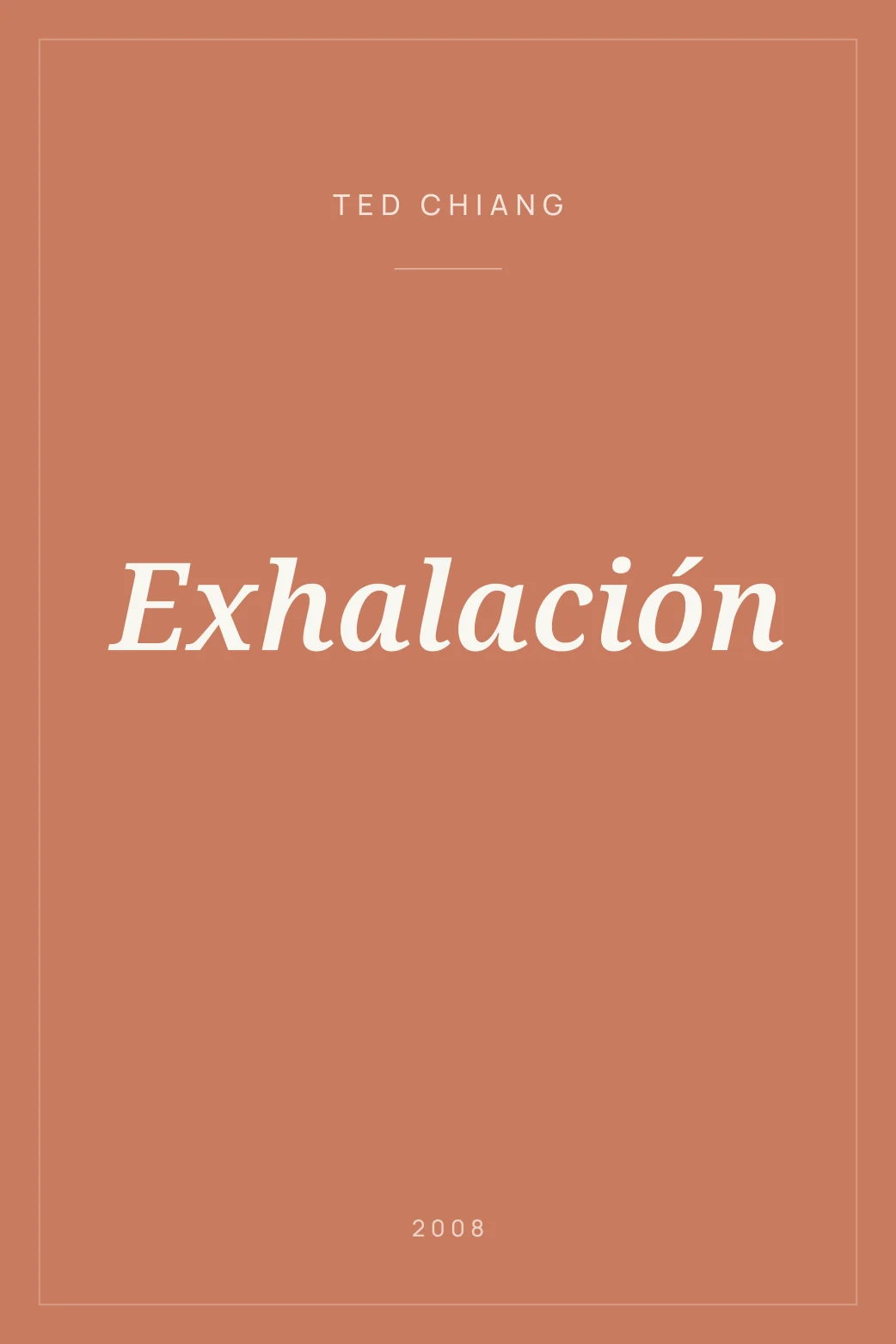 Portada de Exhalación