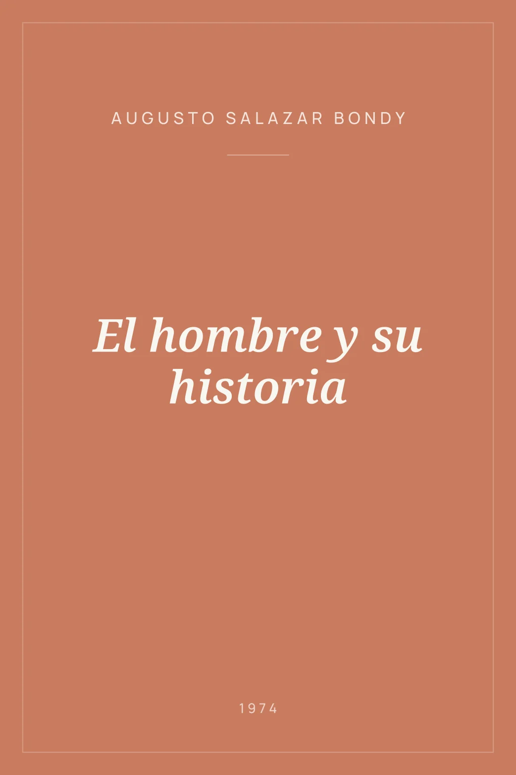 Portada de El hombre y su historia
