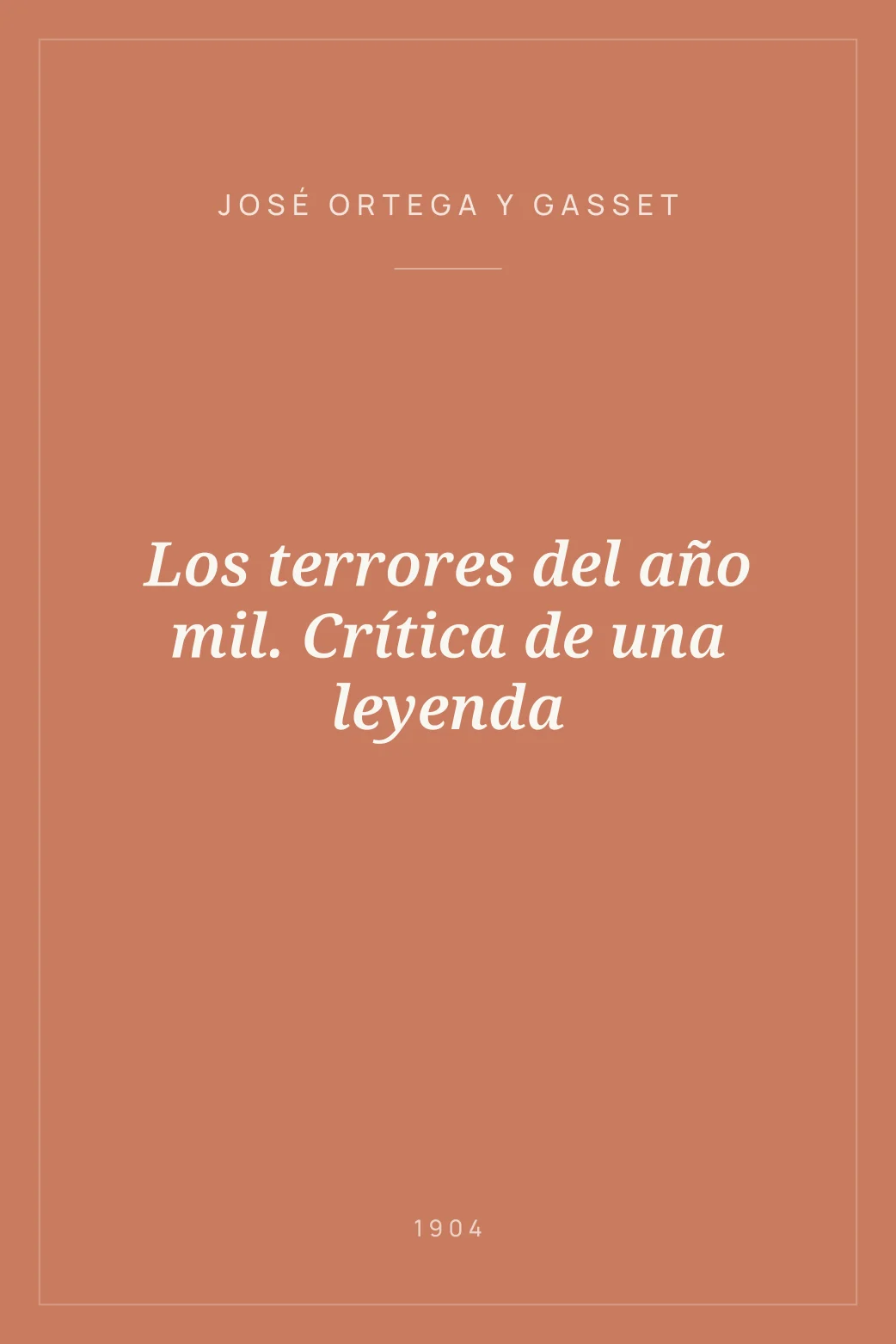 Portada de Los terrores del año mil. Crítica de una leyenda
