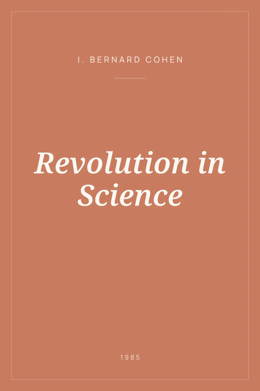 Portada de Revolution in Science