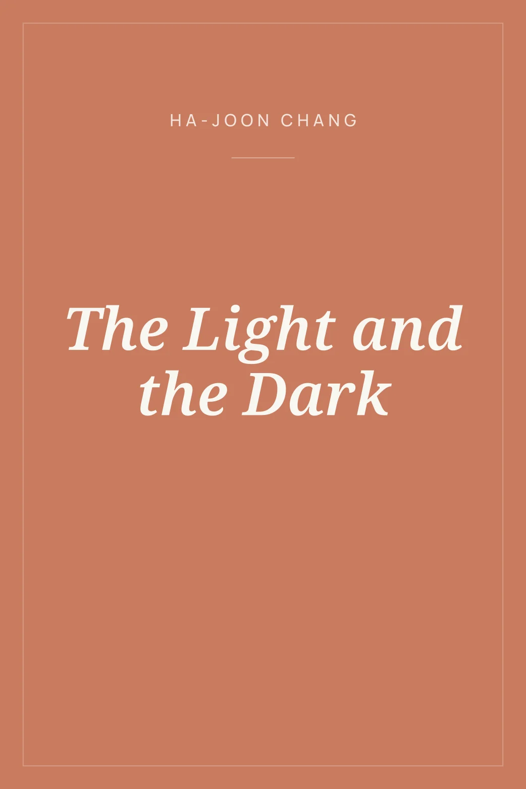 Portada de The Light and the Dark