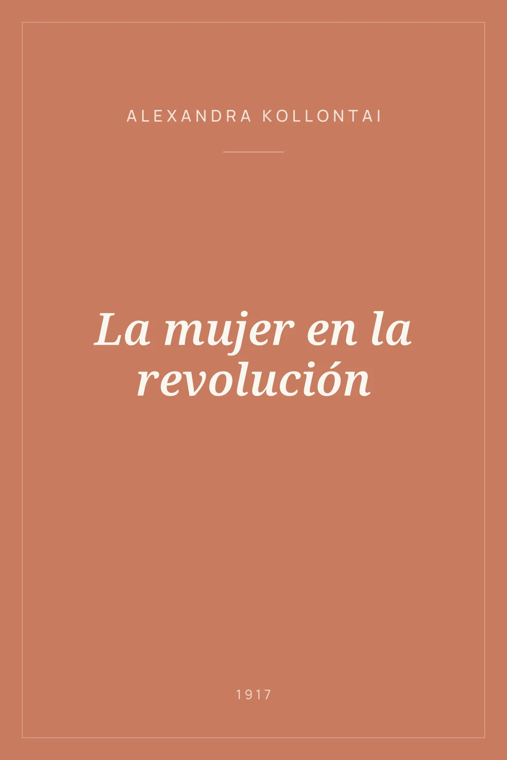 Portada de La mujer en la revolución