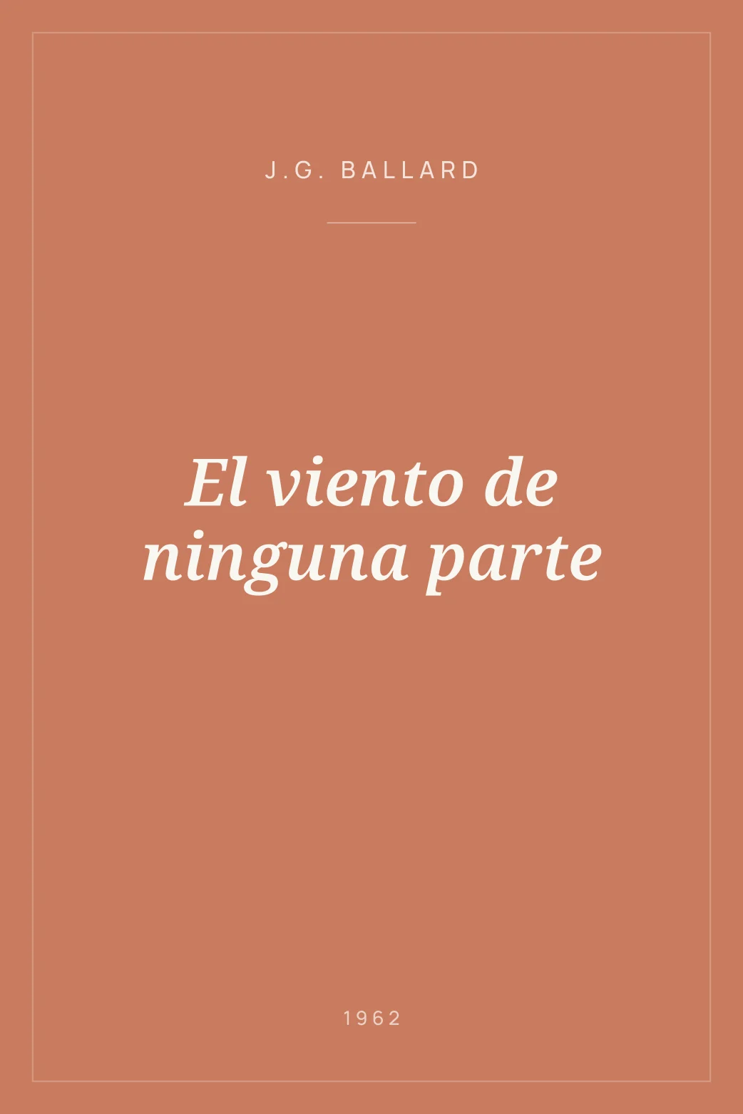 Portada de El viento de ninguna parte