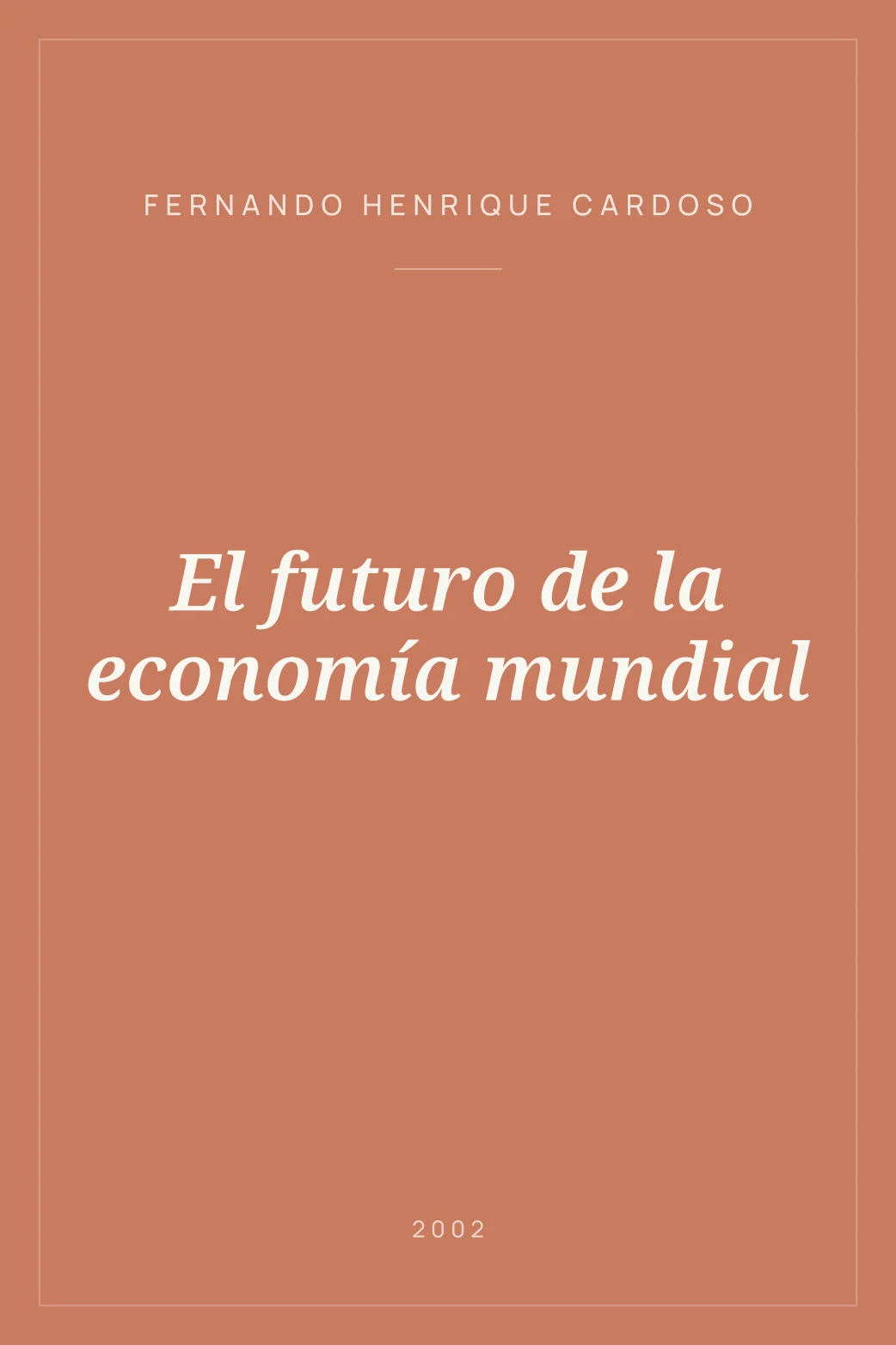 Portada de El futuro de la economía mundial