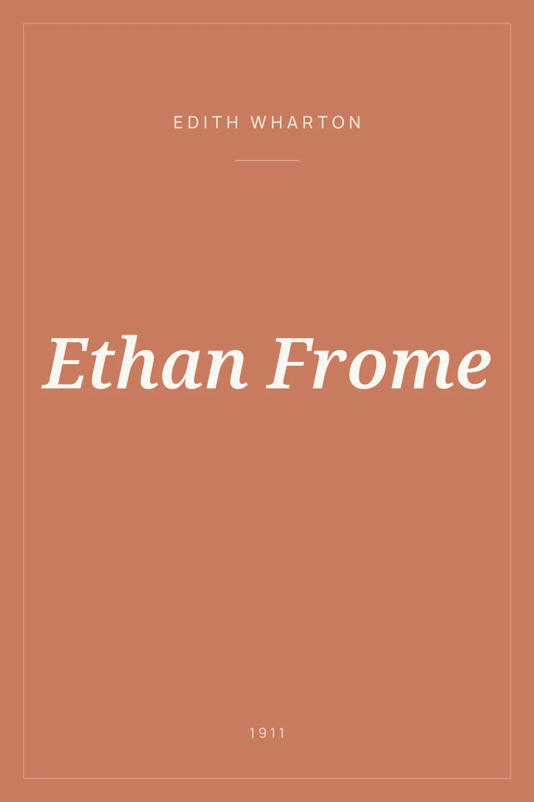 Portada de Ethan Frome