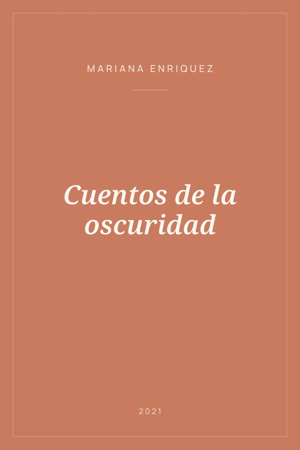 Portada de Cuentos de la oscuridad