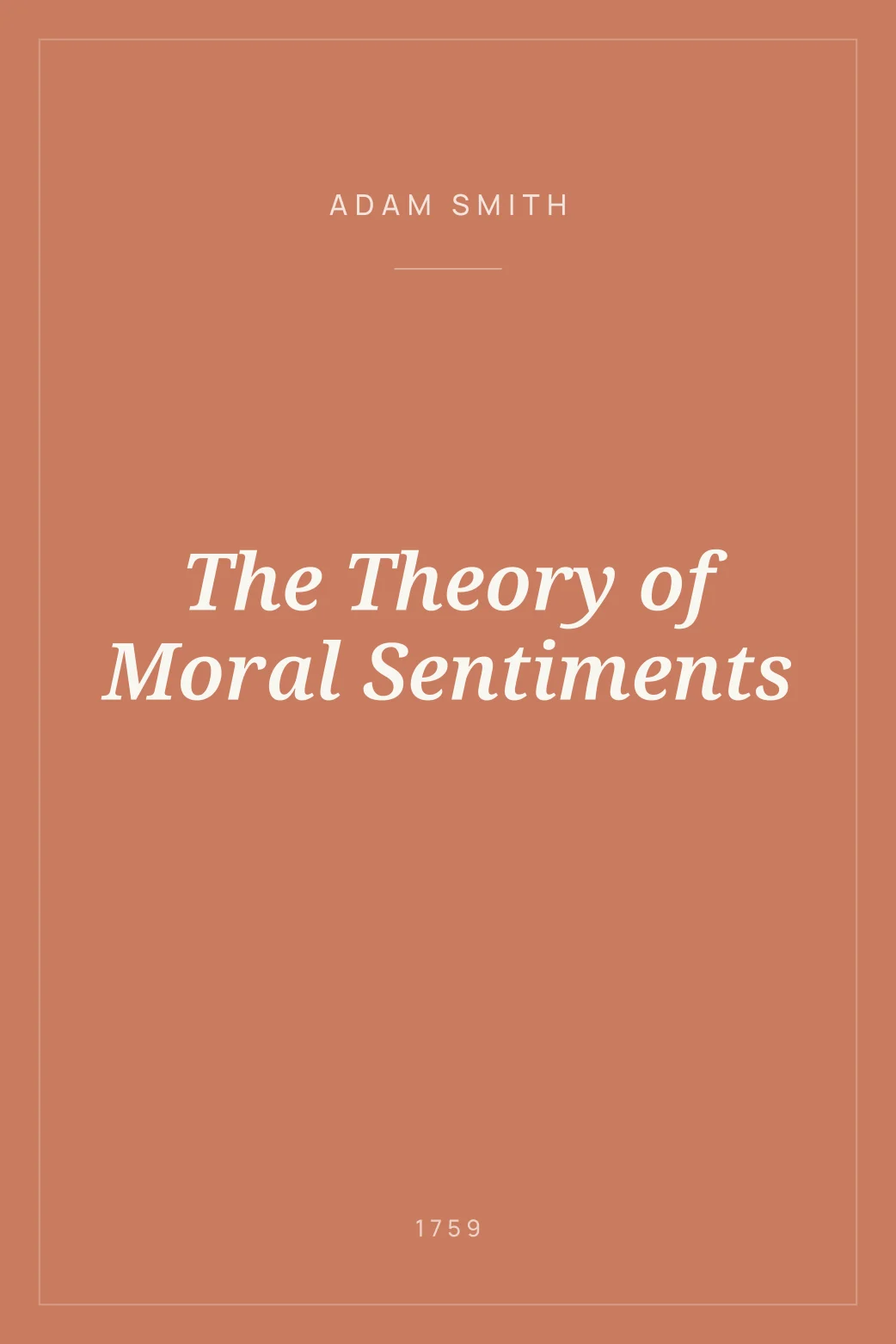 Portada de The Theory of Moral Sentiments