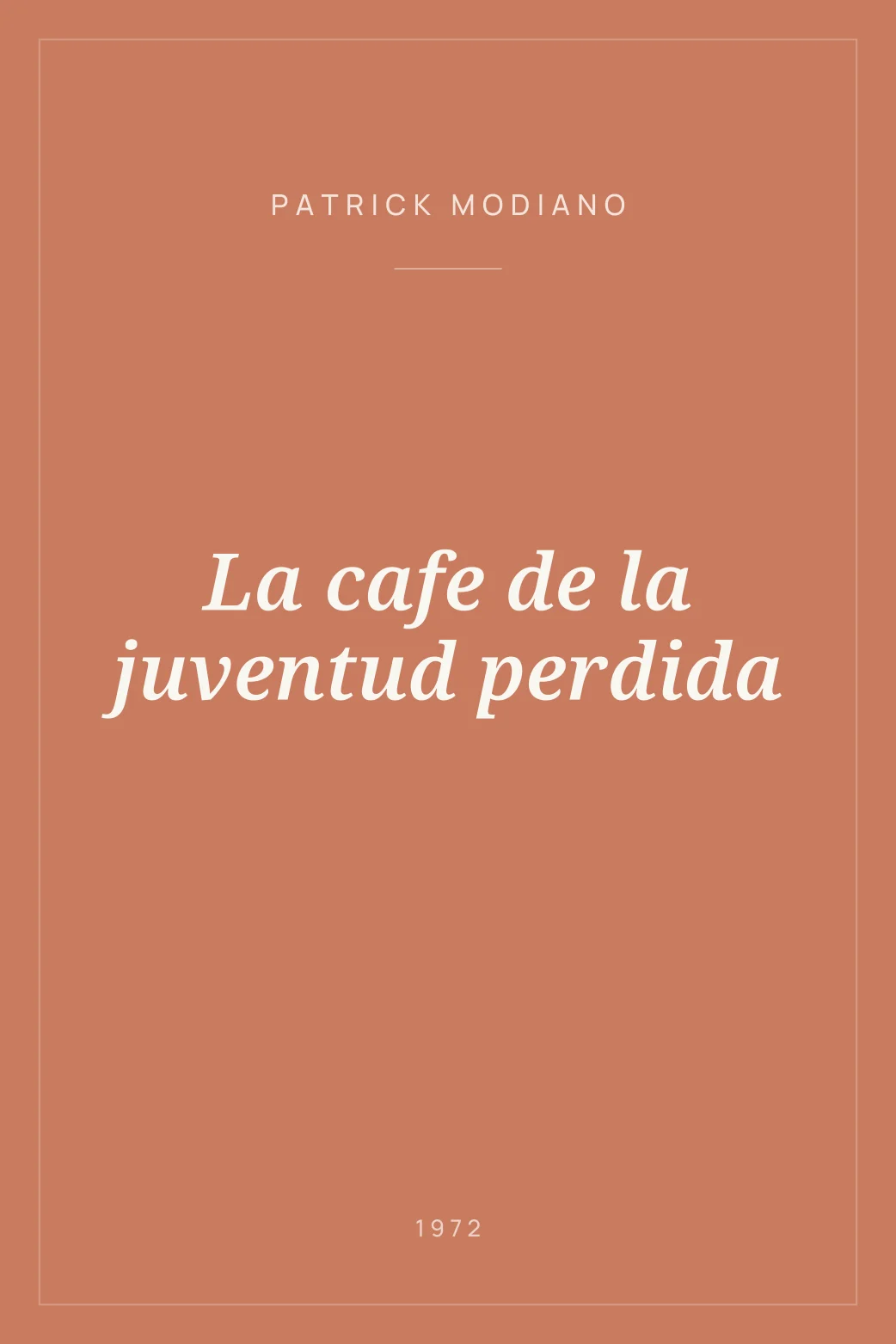 Portada de La cafe de la juventud perdida