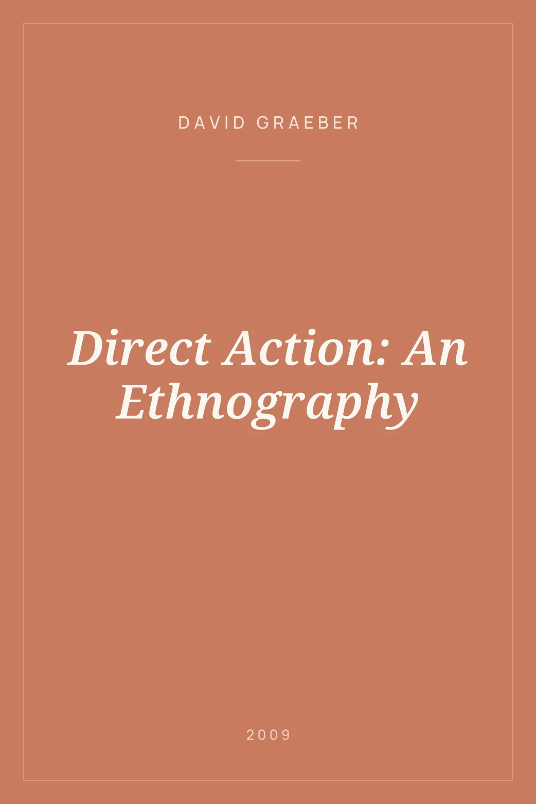Portada de Direct Action: An Ethnography