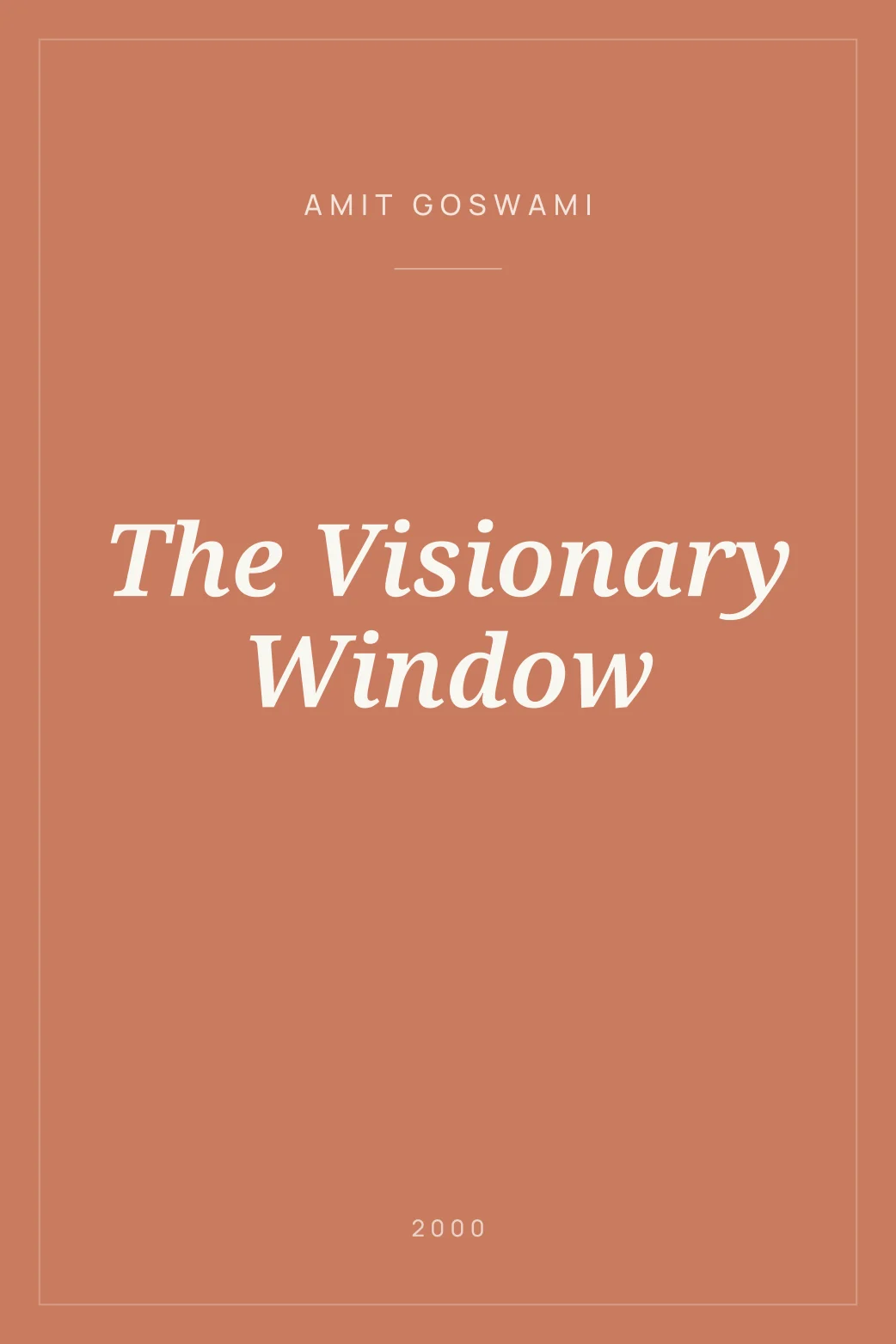Portada de The Visionary Window