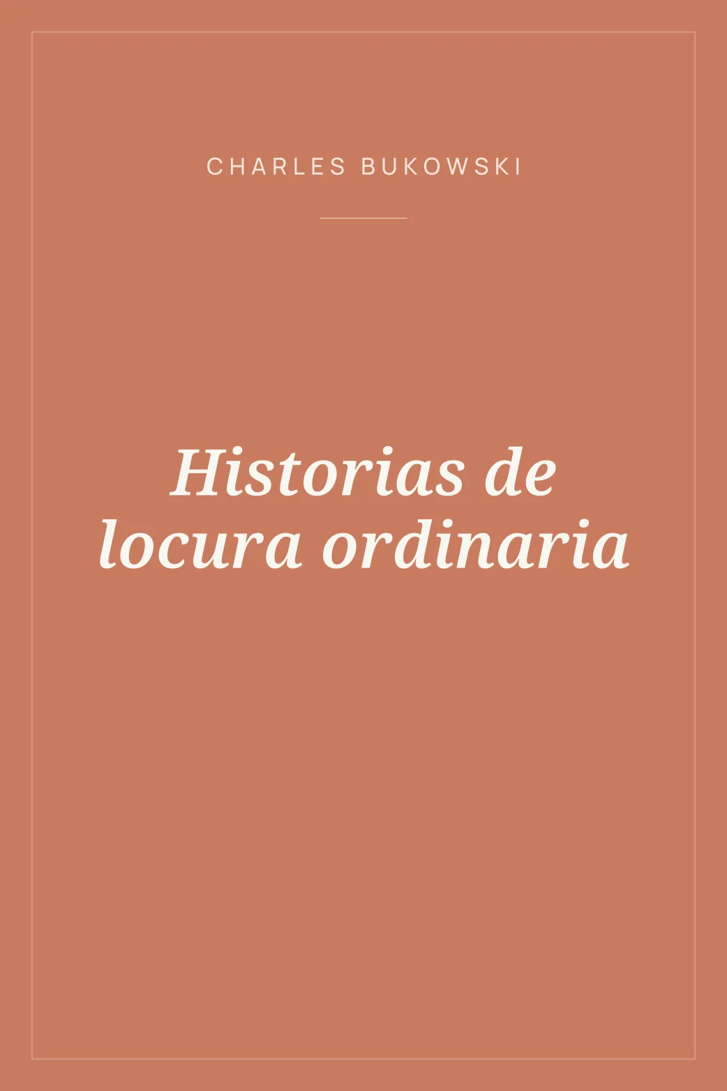 Portada de Historias de locura ordinaria