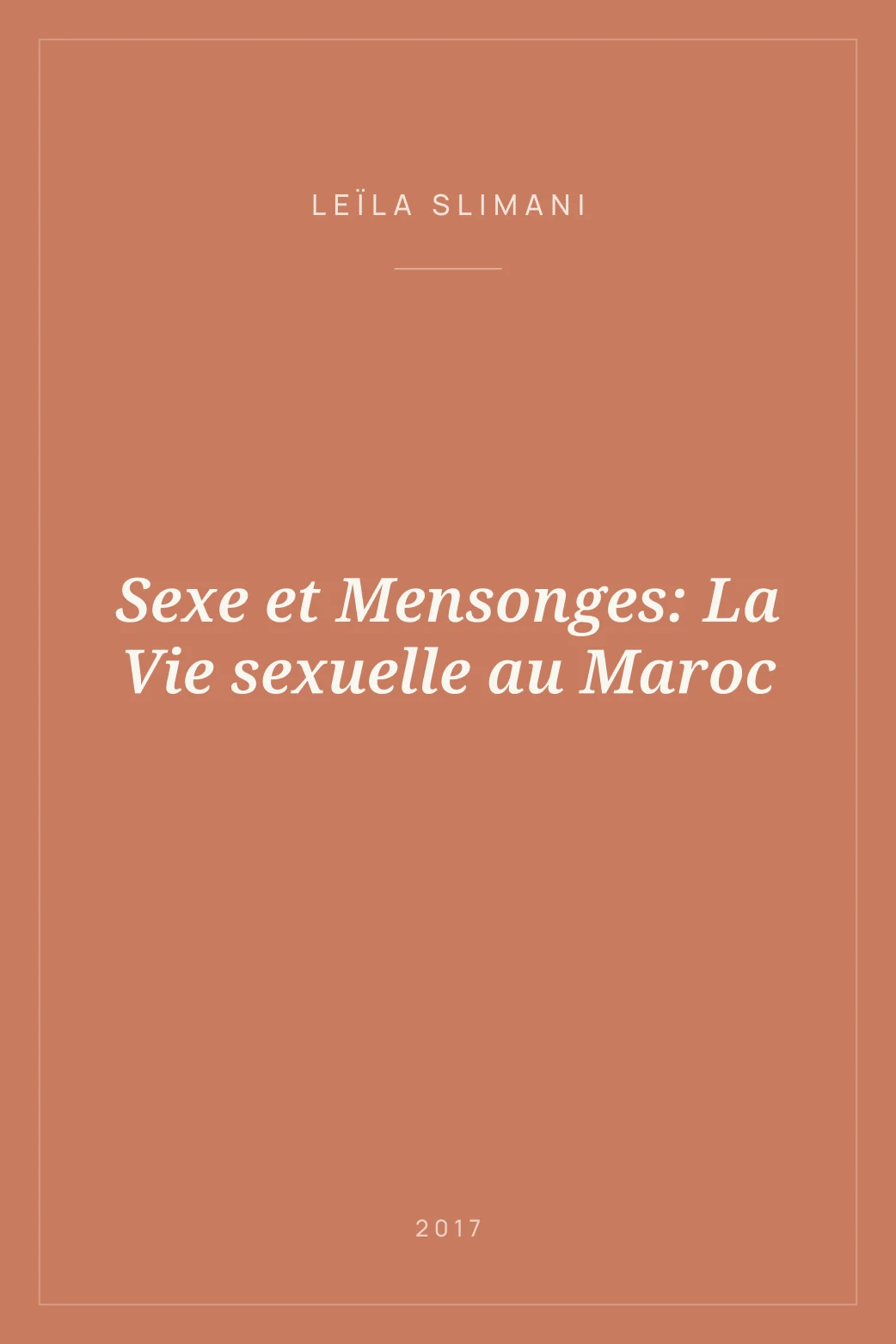 Portada de Sexe et Mensonges: La Vie sexuelle au Maroc