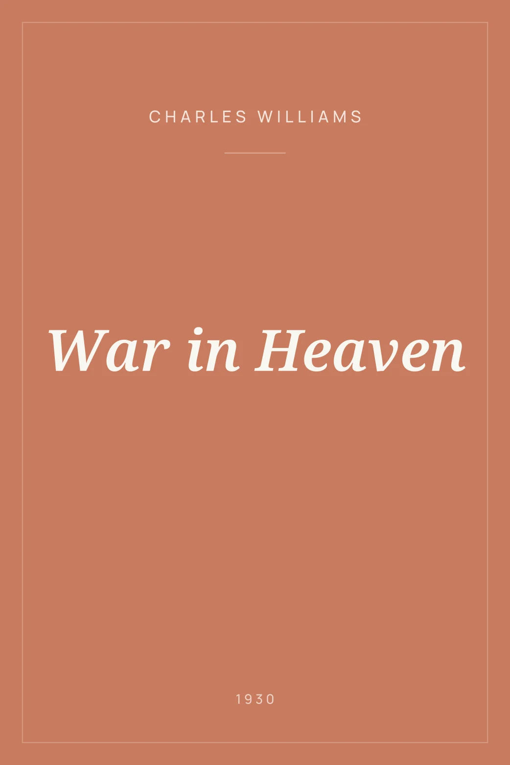 Portada de War in Heaven