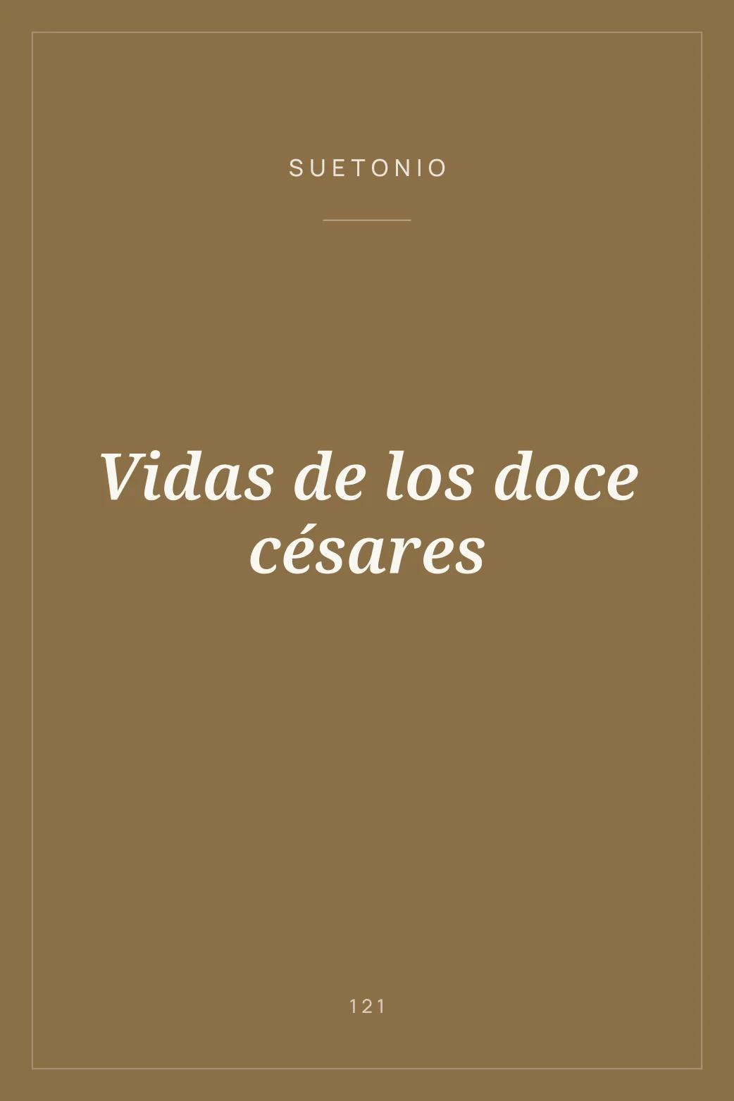 Portada de Vidas de los doce césares