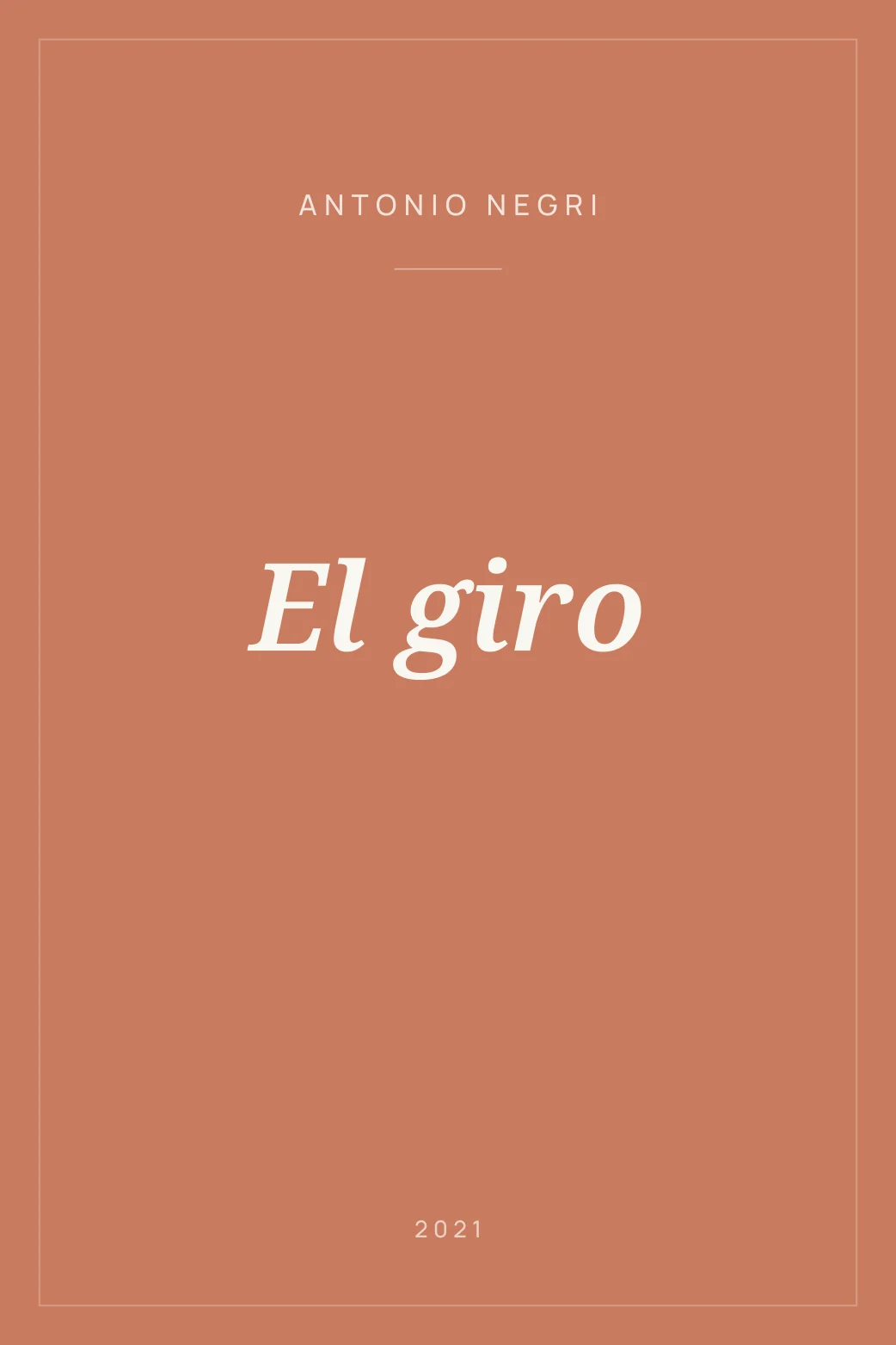 Portada de El giro