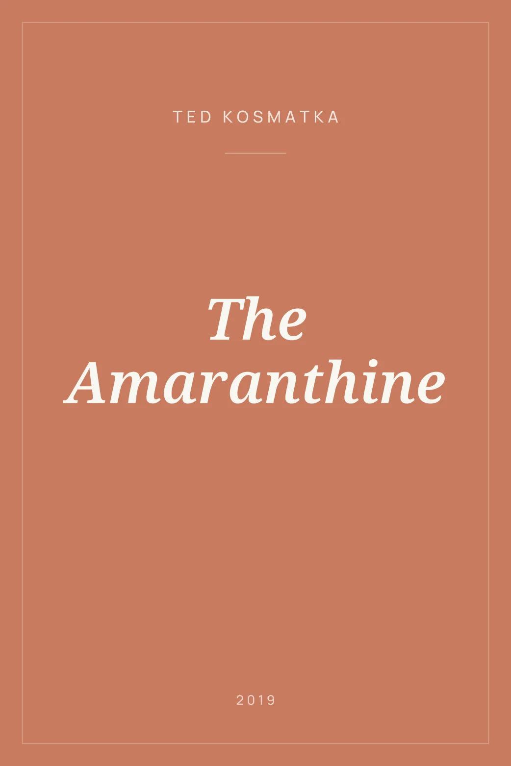 Portada de The Amaranthine