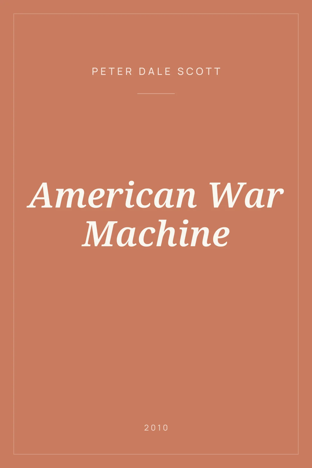 Portada de American War Machine