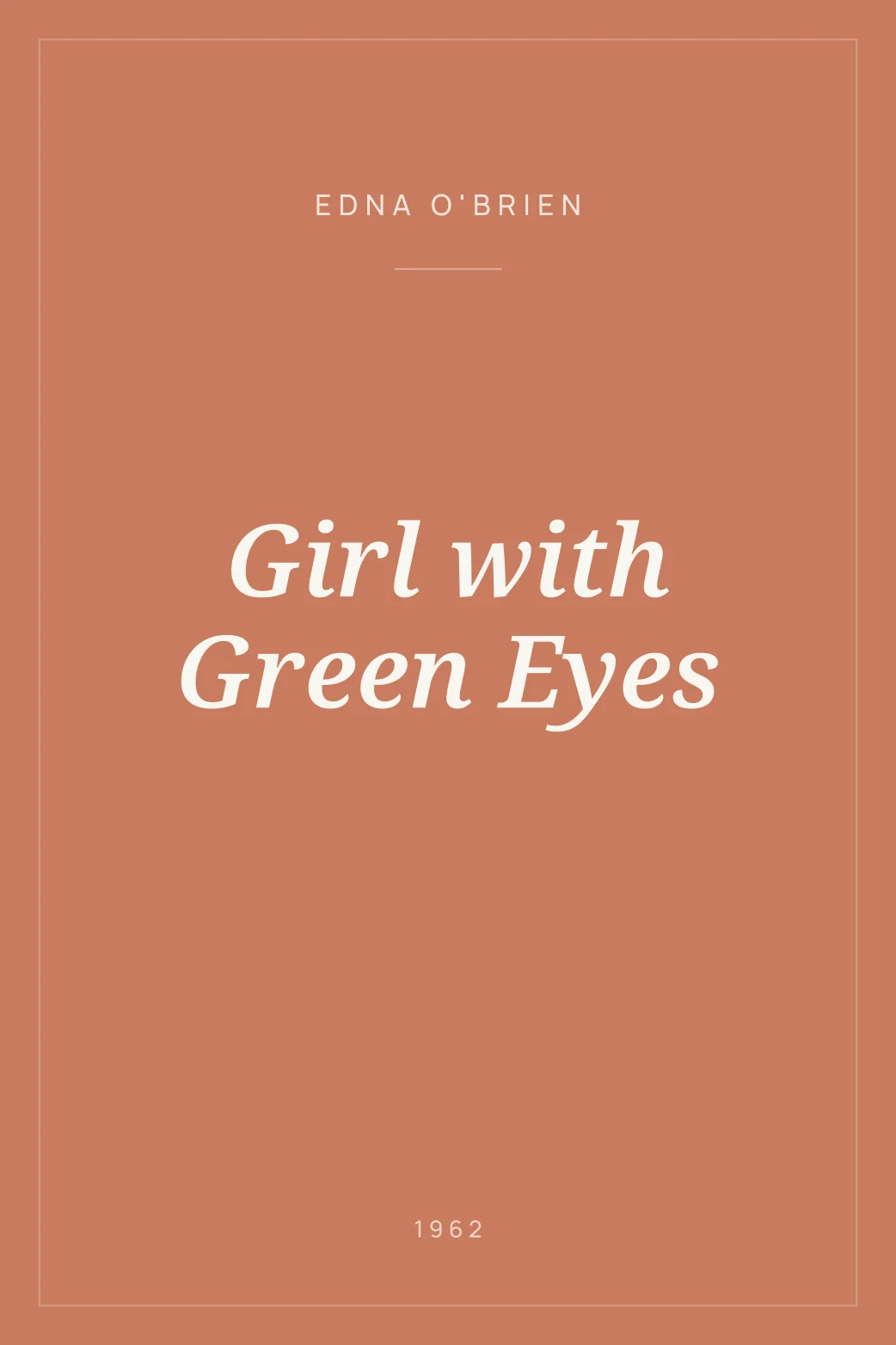 Portada de Girl with Green Eyes