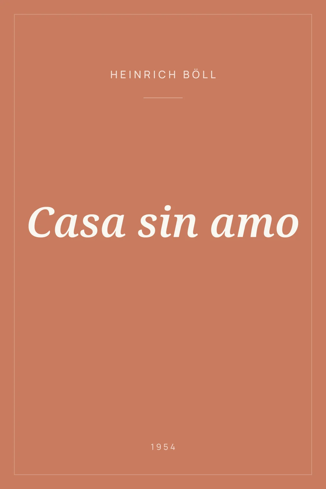 Portada de Casa sin amo