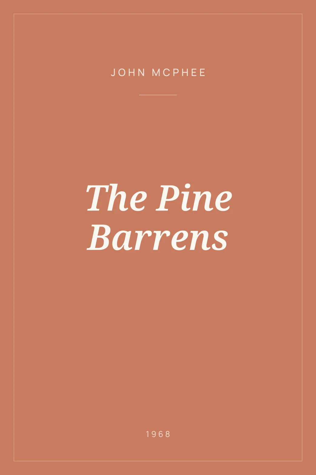 Portada de The Pine Barrens