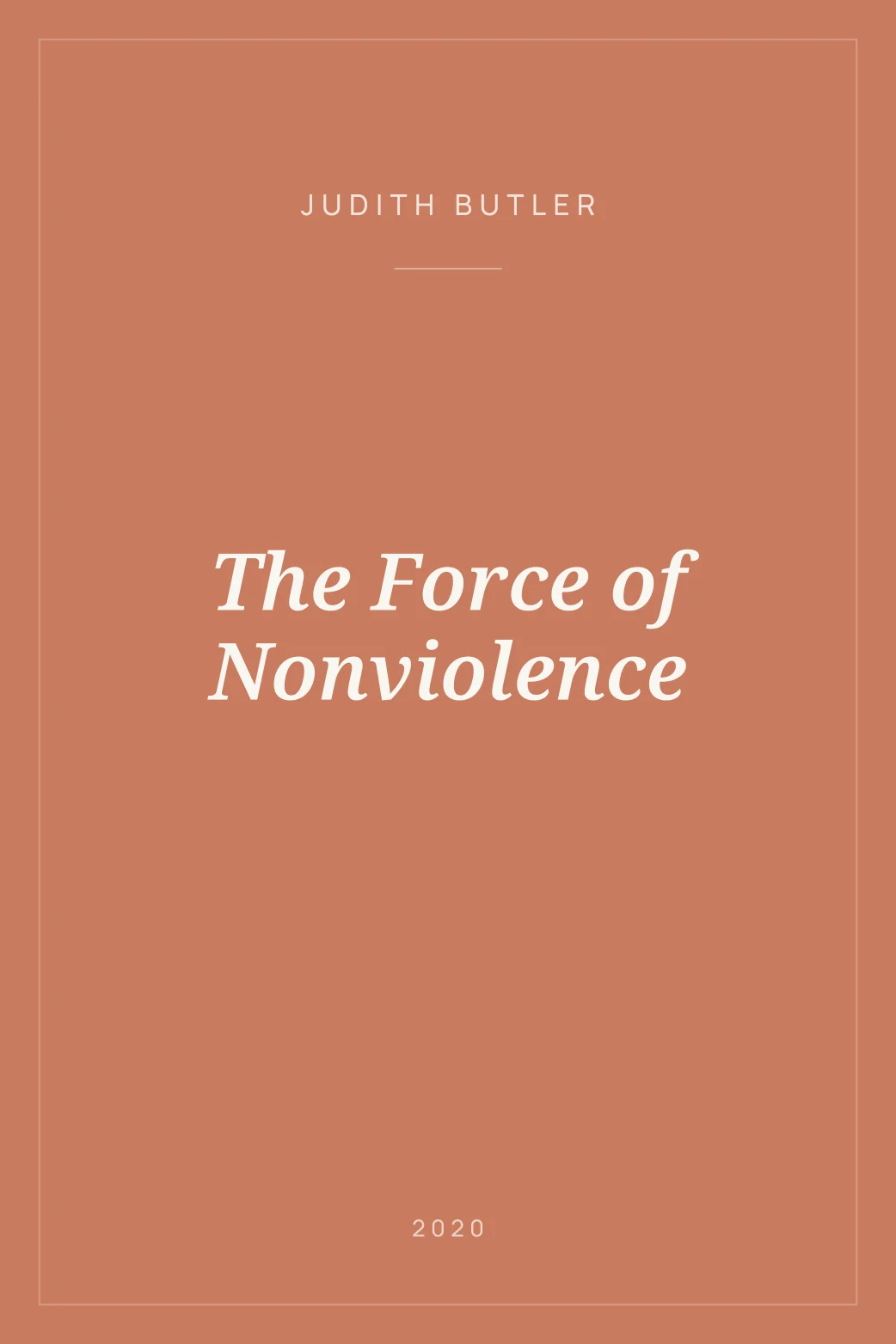 Portada de The Force of Nonviolence